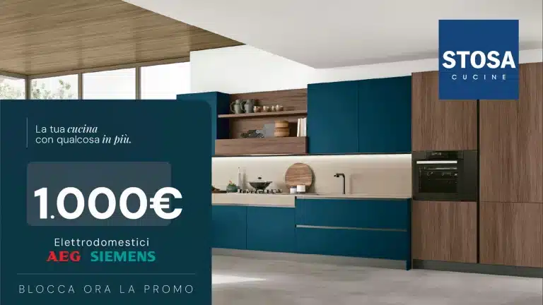 Promo Stosa Lissone: 1.000 euro di bonus sulla tua nuova cucina