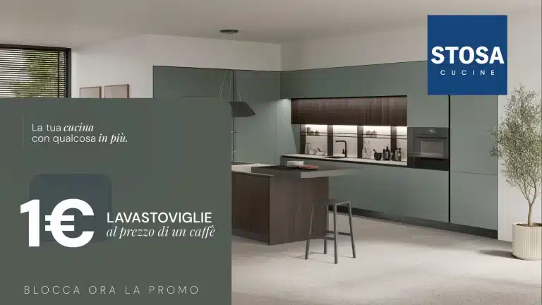 Promo Stosa Lissone: lavastoviglie a 1 euro con la tua nuova cucina